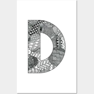 Zentangle D Posters and Art